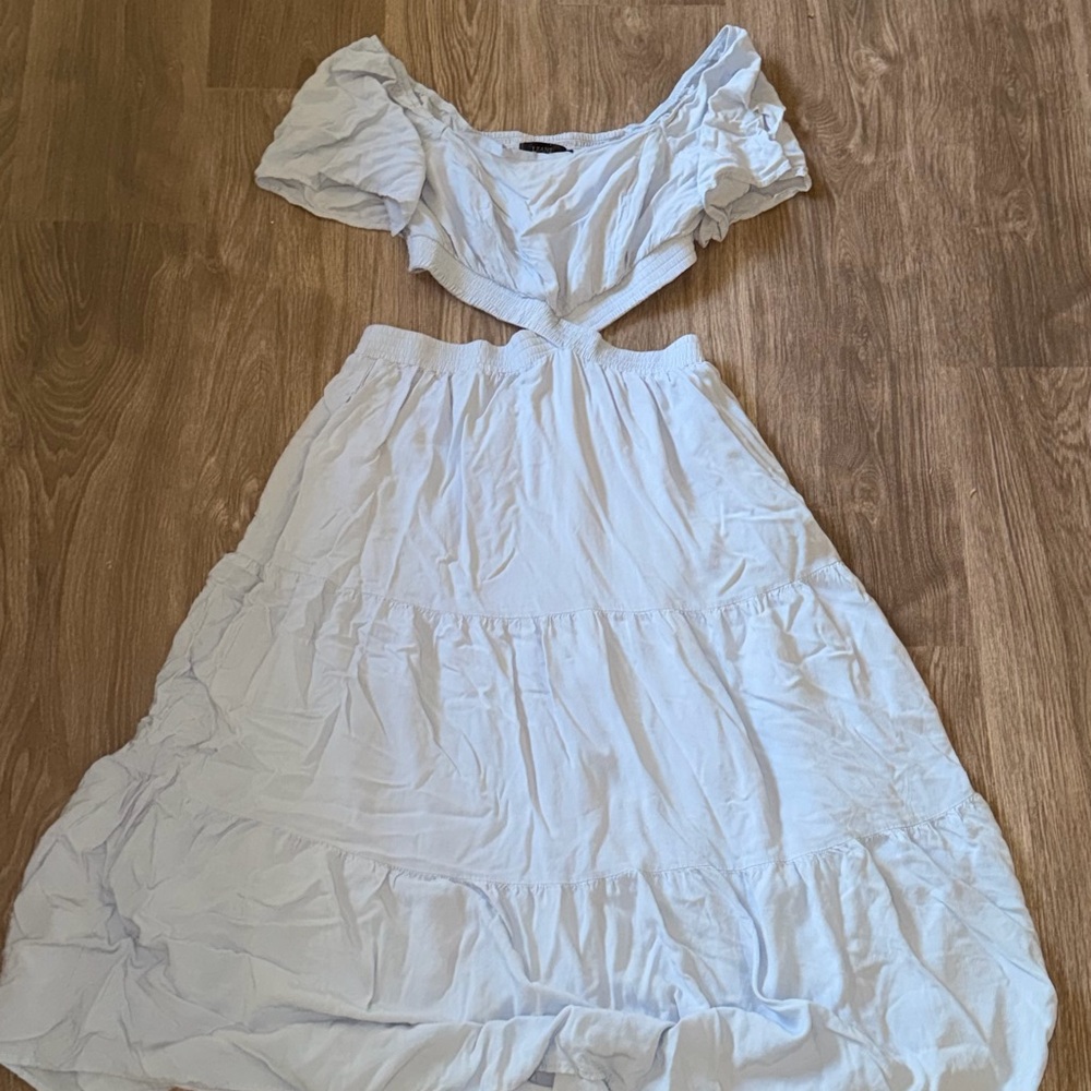 Elegant Light Blue Women's Dress